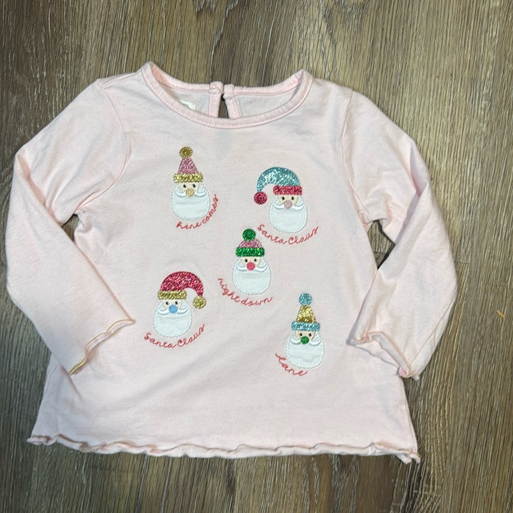 Mud Pie Here Comes Santa Claus Shirt